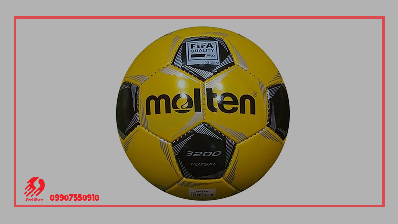 توپ فوتسال Molten Soccer Ball 3200 Yellow Black